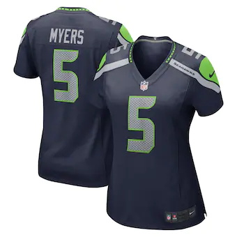 womens nike jason myers college navy seattle seahawks game 